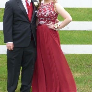 Burgundy Prom Dress